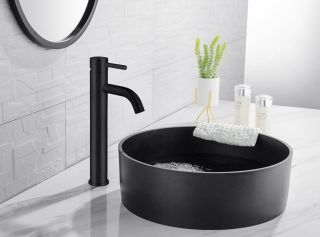 Смеситель для раковины ABBER Wasser Kreis AF8111BO чёрный матовый